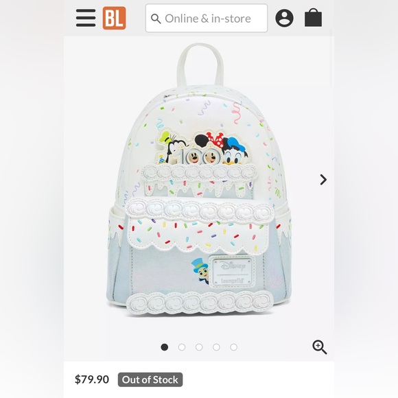 Loungefly Disney 100 Celebration Cake Mini Backpack - Picture 7 of 14